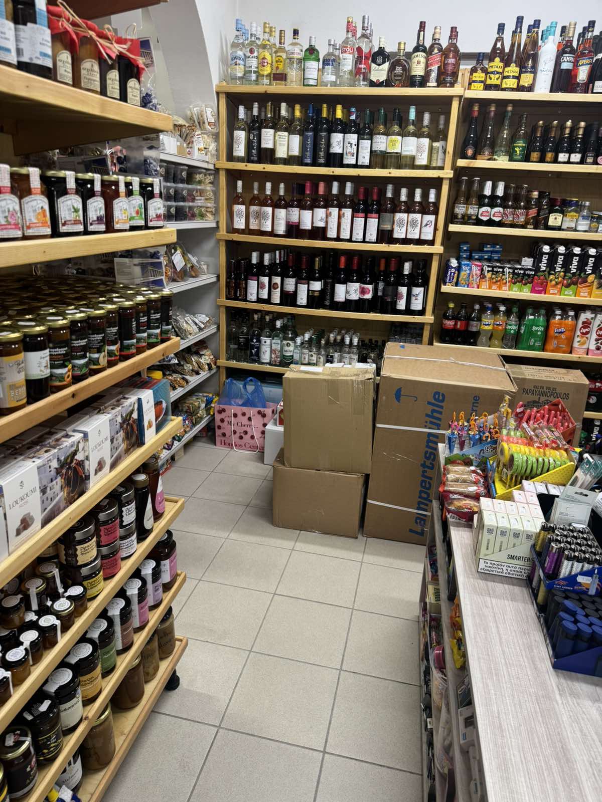 Store Interior Wine Aisle